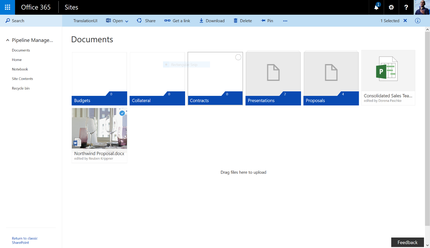 Office 365 document library