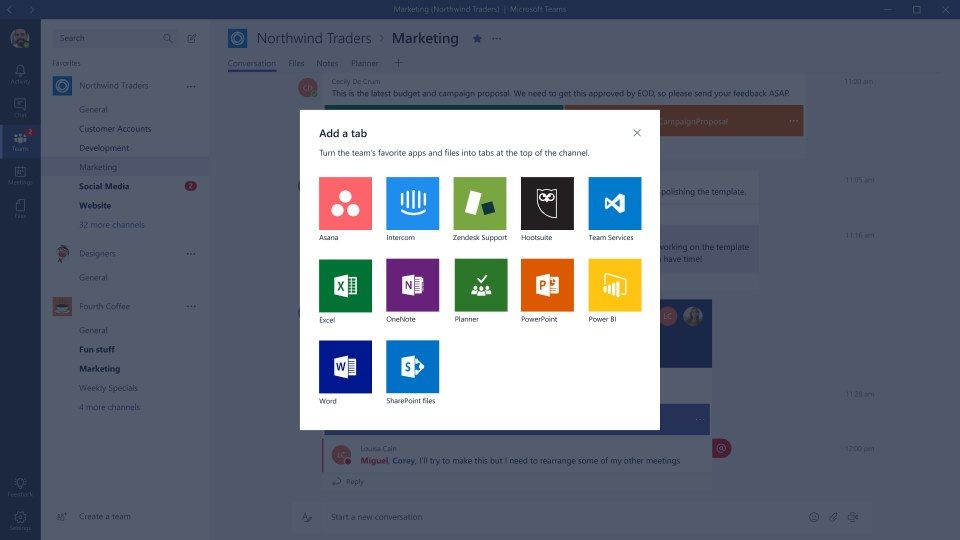 Customize Microsoft Teams