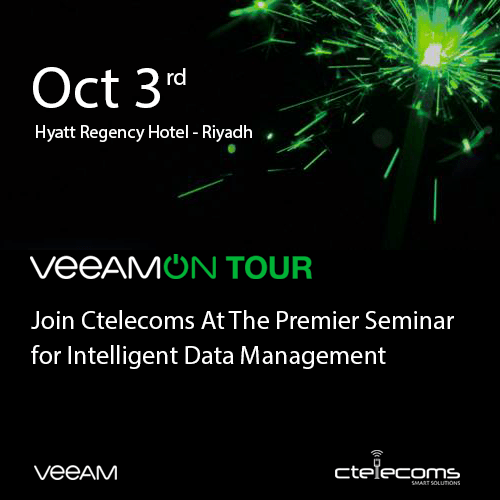 Ctelecoms is The Silver Sponsor of VeeamOn Tour in Riyadh 2018!