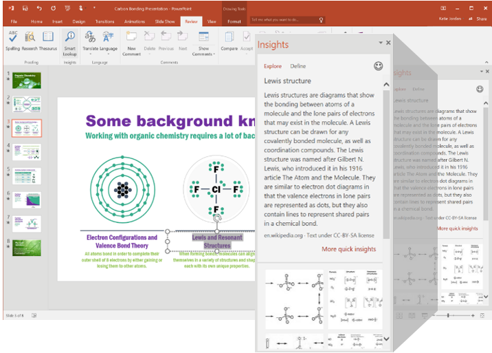 Insights in Excel and PowerPoint