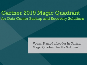 Veeam Named a Leader In Gartner Magic Quadrant for the 3rd time!