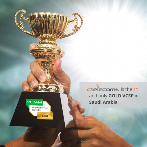 CTelecoms is the 1st and only one Veaam VCSP GOLD Partner in Saudi Arabia