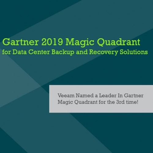 Veeam Named a Leader In Gartner Magic Quadrant for the 3rd time!